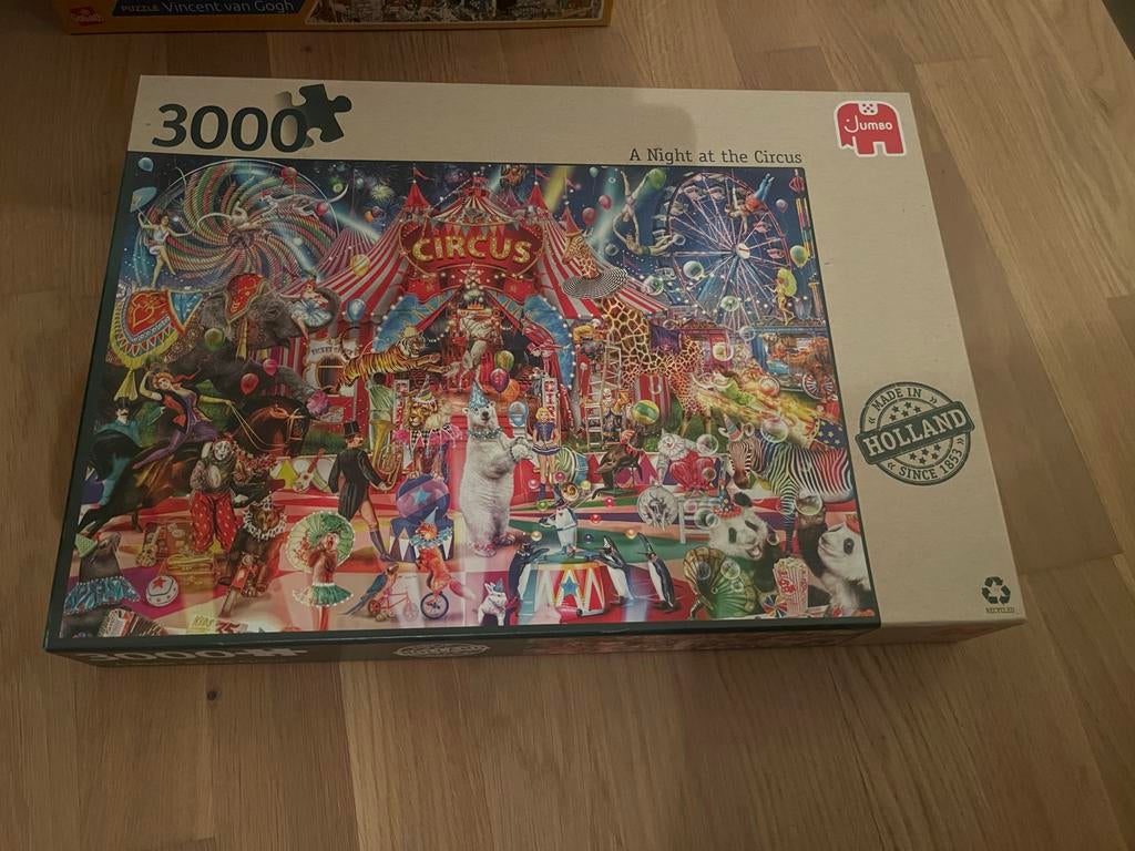 Jumbo Legpuzzel 3000 Stukjes - A Night at the Circus, Ophalen of Verzenden, Meer dan 1500 stukjes, Gebruikt, Legpuzzel
