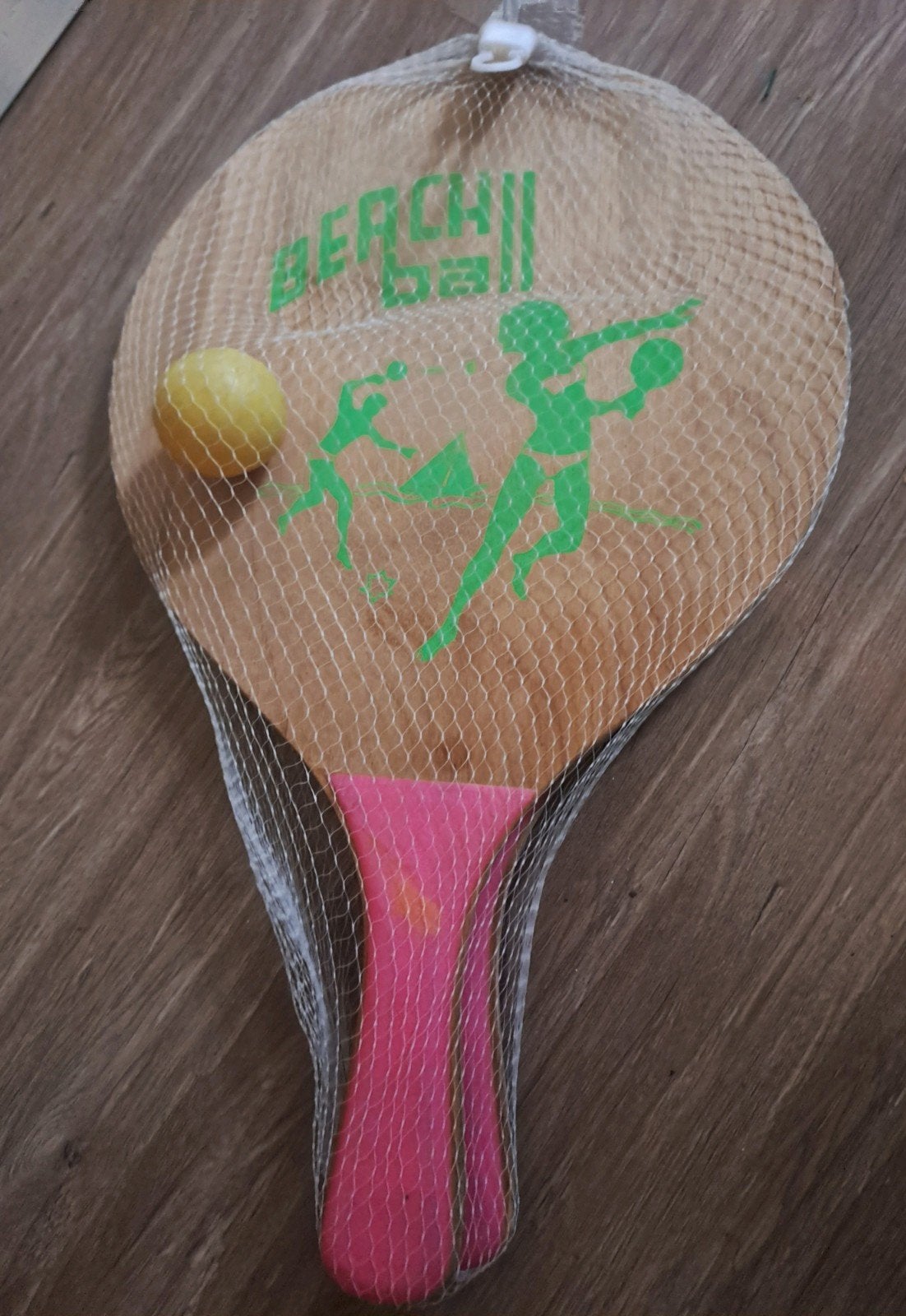 Nieuw Beachball Set - Houten Rackets met Bal, Ophalen of Verzenden, Nieuw