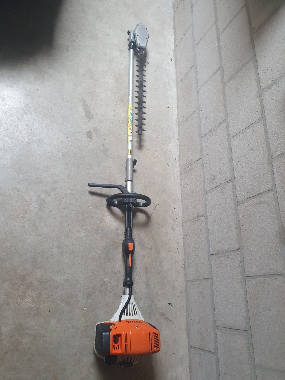 Stihl km130 r met heggenschaar, Tuin en Terras, Ophalen, Gebruikt, Benzine