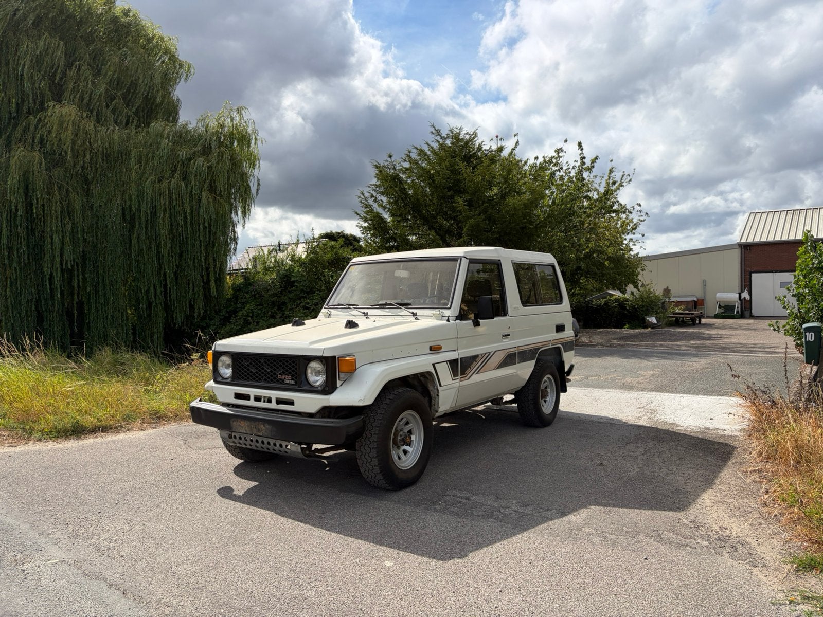 Toyota land cruiser LJ73 turbodiesel 1989 heel origineel, Beige, 1700 kg, Wit, Vierwielaandrijving