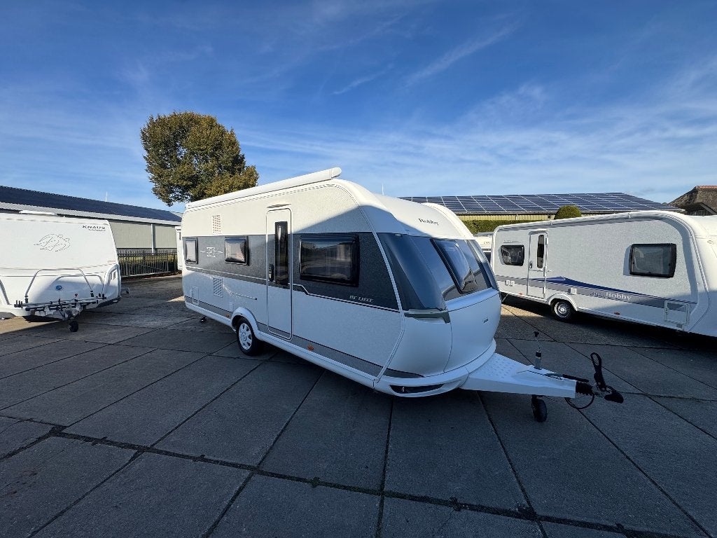 Hobby  DeLuxe 545 KMF 2020  6 pers  Mover + Thule-luifel, Caravans en Kamperen, Luifel, Frans bed, Hobby, Bedrijf