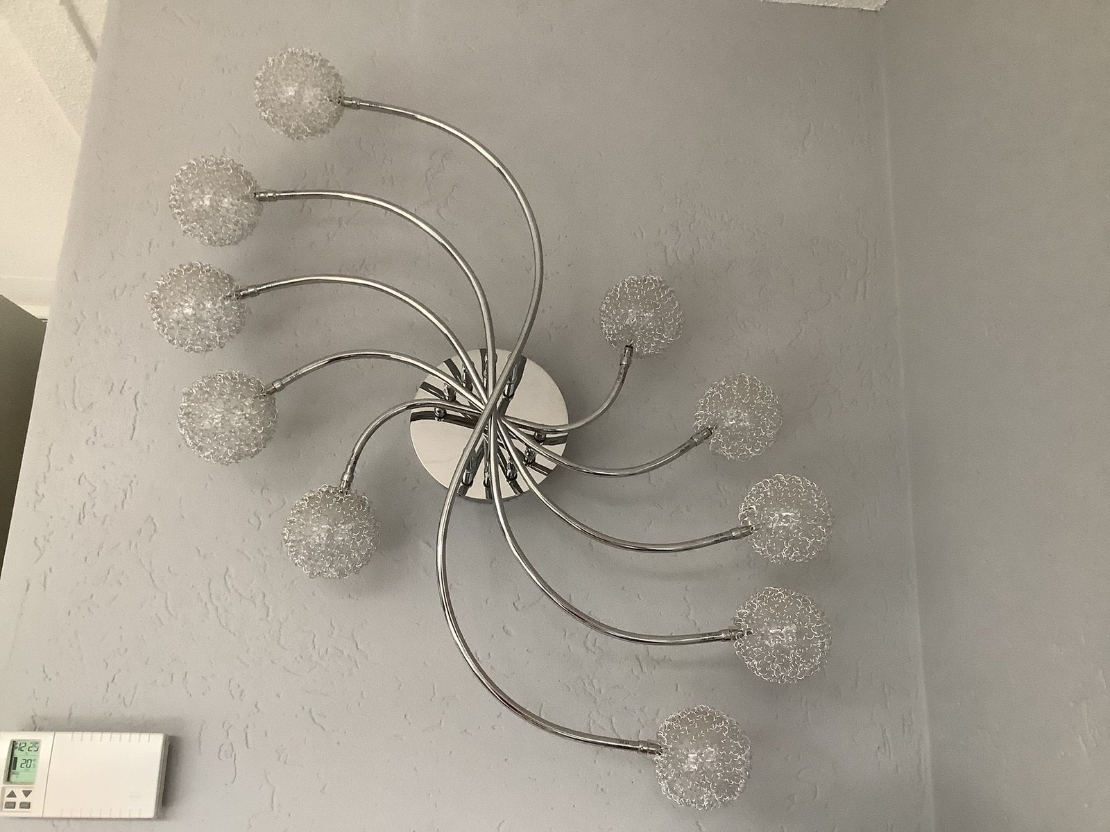 Grote lamp  bieden, Ophalen, Zo goed als nieuw, Glas