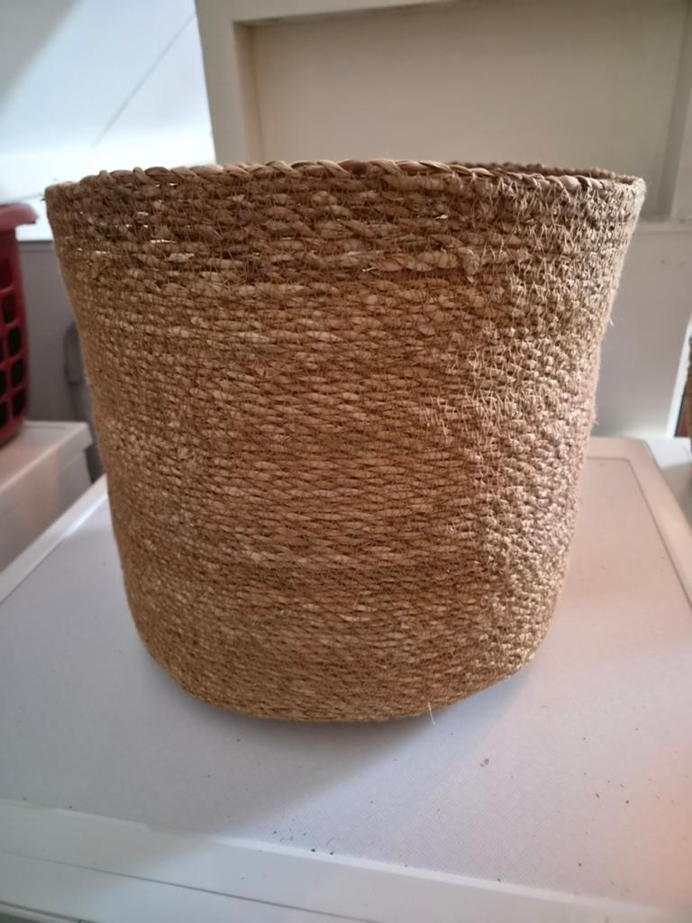 2x Rieten mand 32 cm, Ophalen, Halfschaduw, Minder dan 100 cm