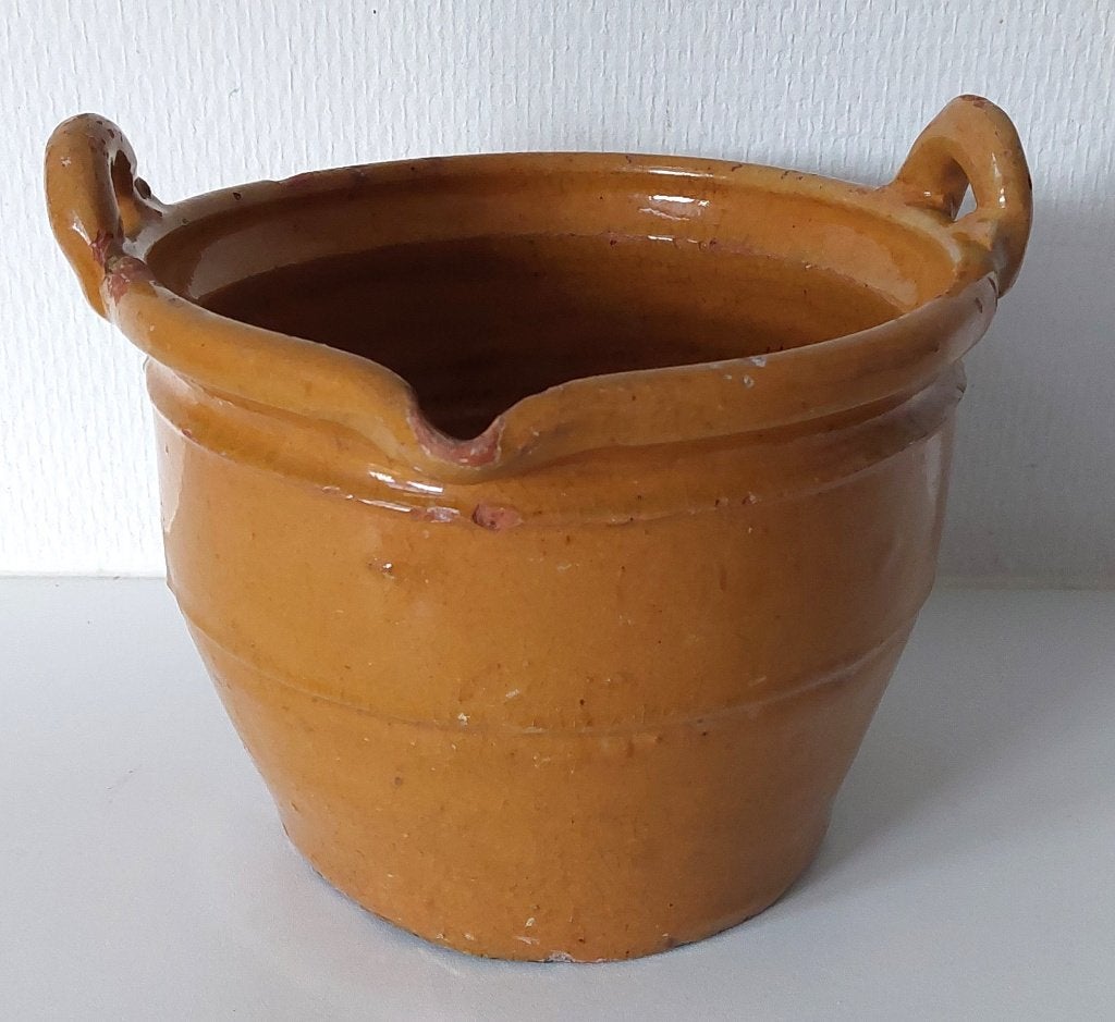Antieke aardewerken pot met handvatten, Antiek en Kunst, Ophalen