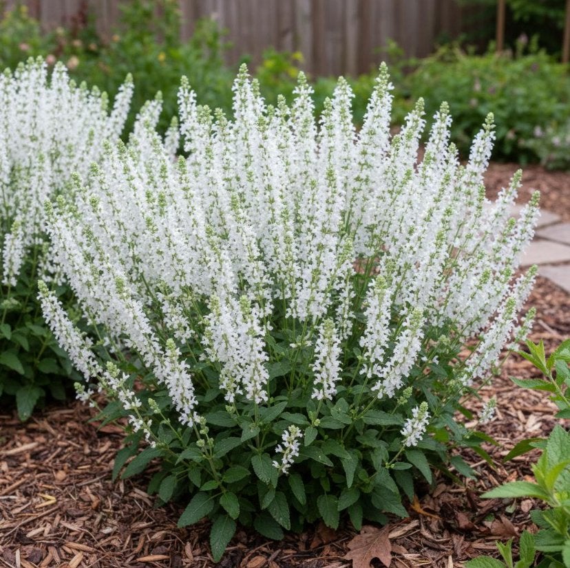 Salvia Schneehügel - Chemievrij - Staffelprijzen!, Overige soorten, Volle zon, Vaste plant, Ophalen of Verzenden