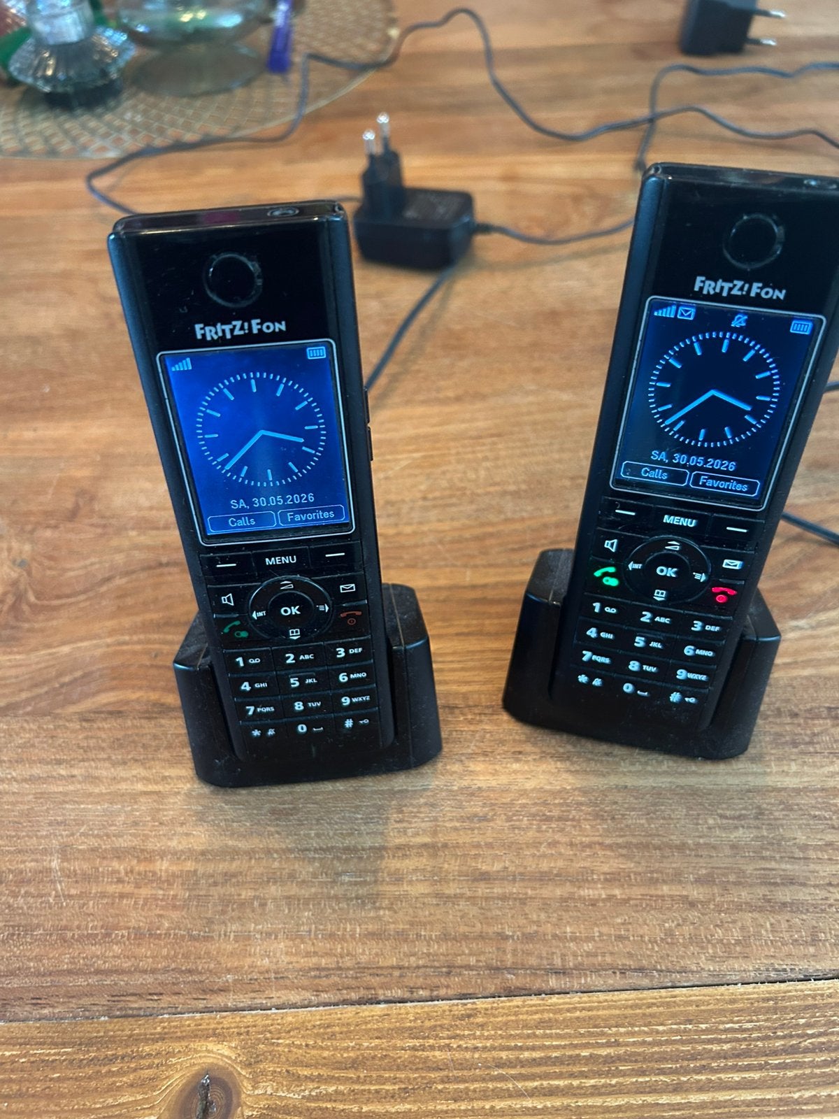 Fritz fon C5 dect telefoon (2 stuks), Ophalen of Verzenden, Gebruikt, 2 handsets
