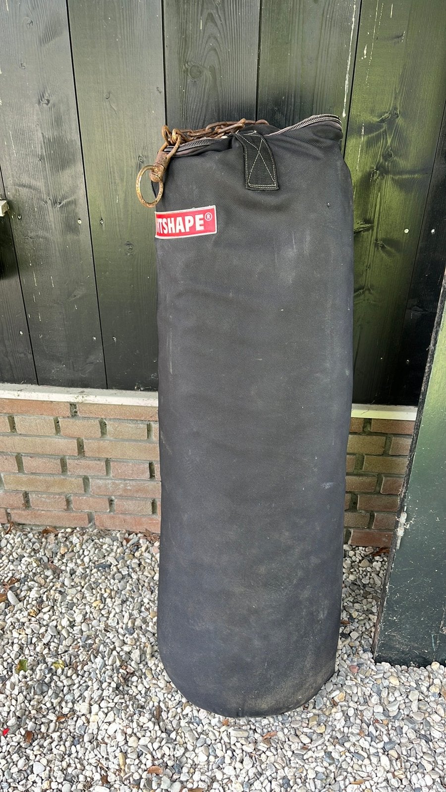 Bokszak met bokshandschoenen, Sport en Fitness, Ophalen, Gebruikt, Bokszak