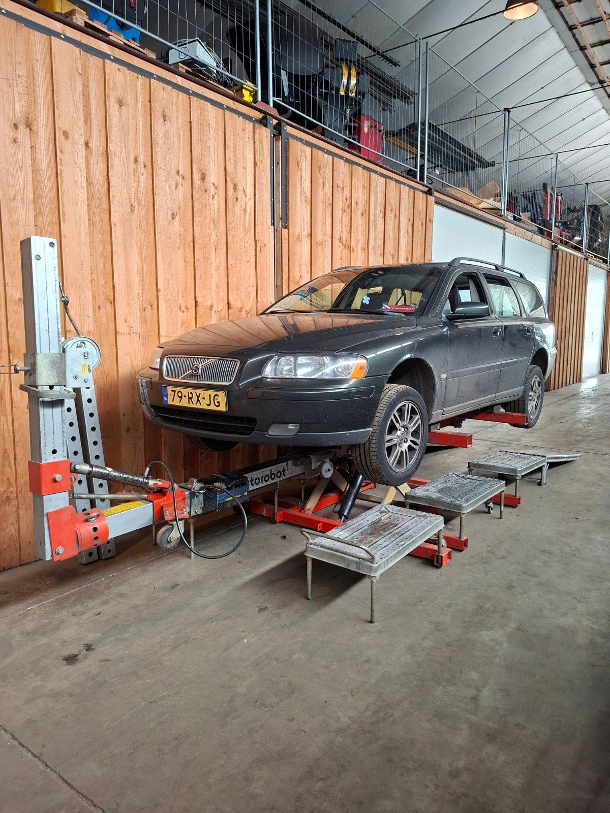 Trekbank autoschade richtbank Autorobot xls, Ophalen