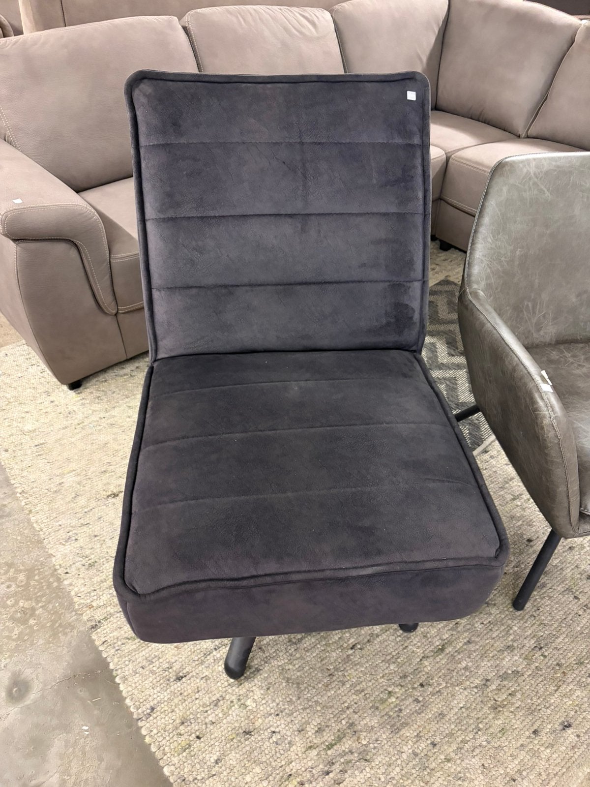 Nieuw! Relax draaifautauil zwart/blauw, Ophalen, ., ., .
