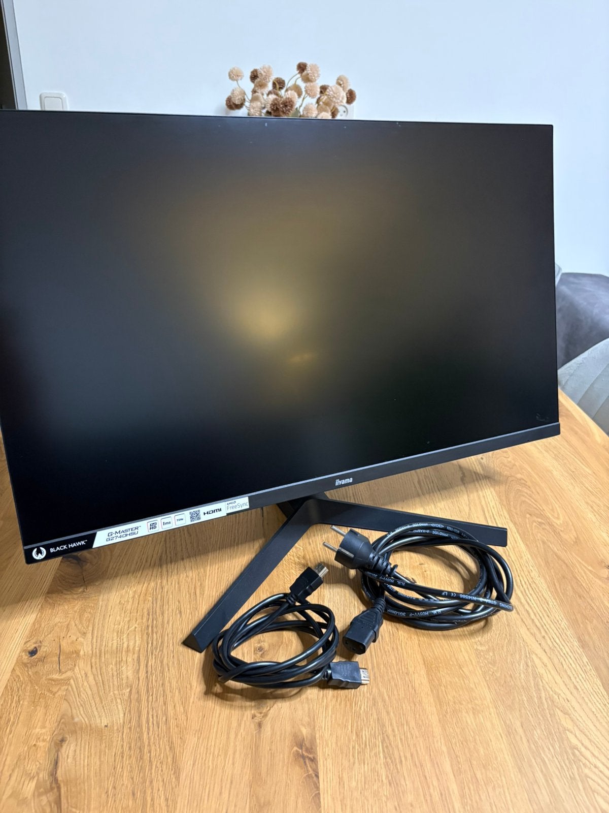 IIyama black hawk 1080p 27inch monitor, HDMI, Full HD, Zo goed als nieuw, 61 t/m 100 Hz