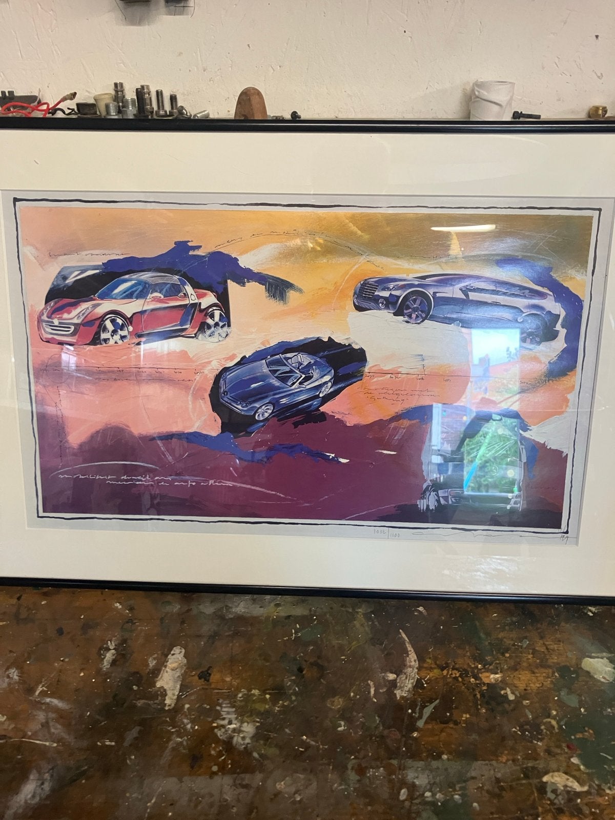 Litho van de Rooij - Daimler-Chrysler (2000), bieden., Antiek en Kunst, Gelimiteerde oplage, Ophalen of Verzenden, Overige onderwerpen