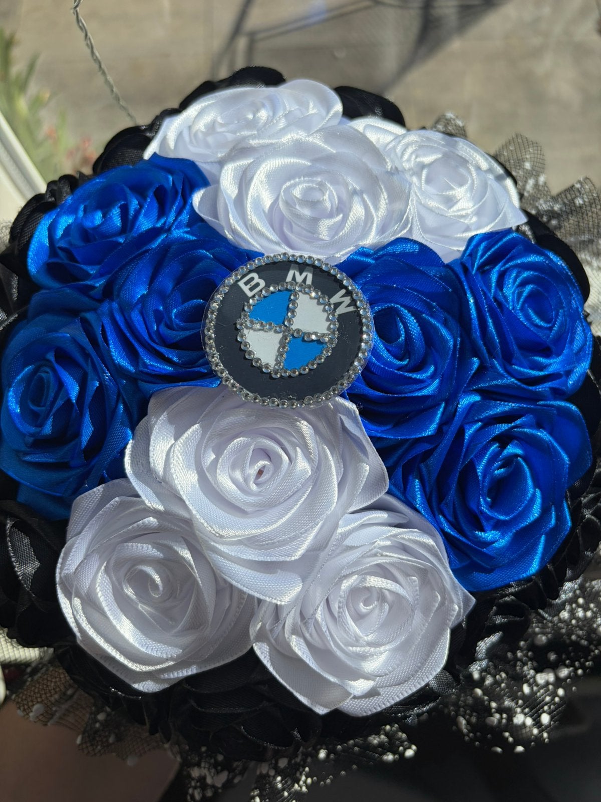BMW Rozen Boeket met Verlichting - Uniek Cadeau, Ophalen of Verzenden, Nieuw, Versiering, Verjaardag