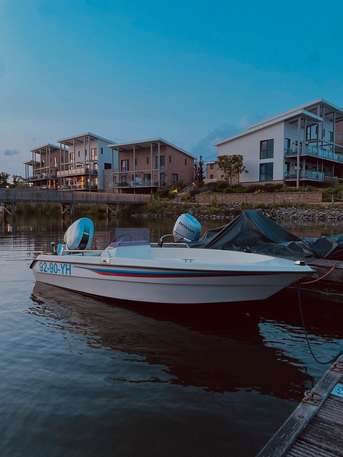 Elan aqua star 440. Honda 60 PK (2024), Watersport en Boten, Ophalen, Overige merken, Elektrische start, Zo goed als nieuw