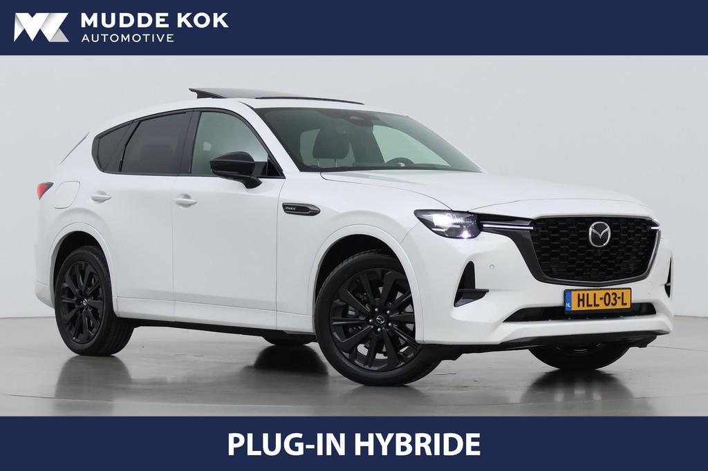 Mazda CX-60 2.5 e-SkyActiv PHEV Homura Plus | Panoramadak |, Auto's, Mazda, Automaat, Gebruikt, 4 cilinders, Adaptive Cruise Control