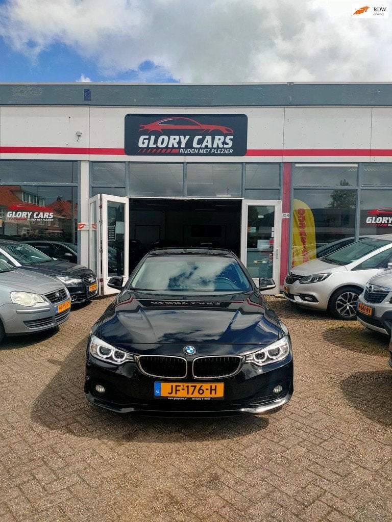 BMW 4-serie Gran Coupé 418i AUTOMAAT-NAVI-SPORT PAKKET, Auto's, Automaat, Gebruikt, Zwart, Origineel Nederlands