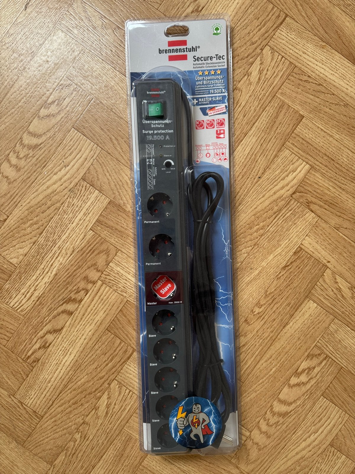 Brennenstuhl Secure-Tec Master-Slave Stekkerdoos, Ophalen, Nieuw, Brennenstuhl, Stekkerdoos