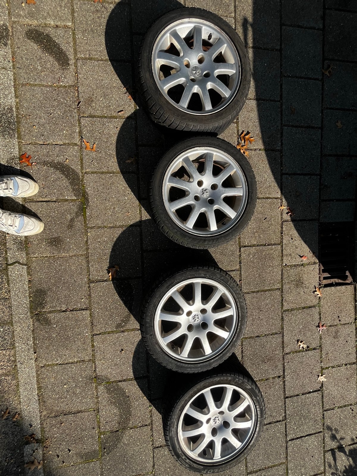Peugeot 206 velgen met winterbanden, Ophalen, Gebruikt, Winterbanden, Banden en Velgen