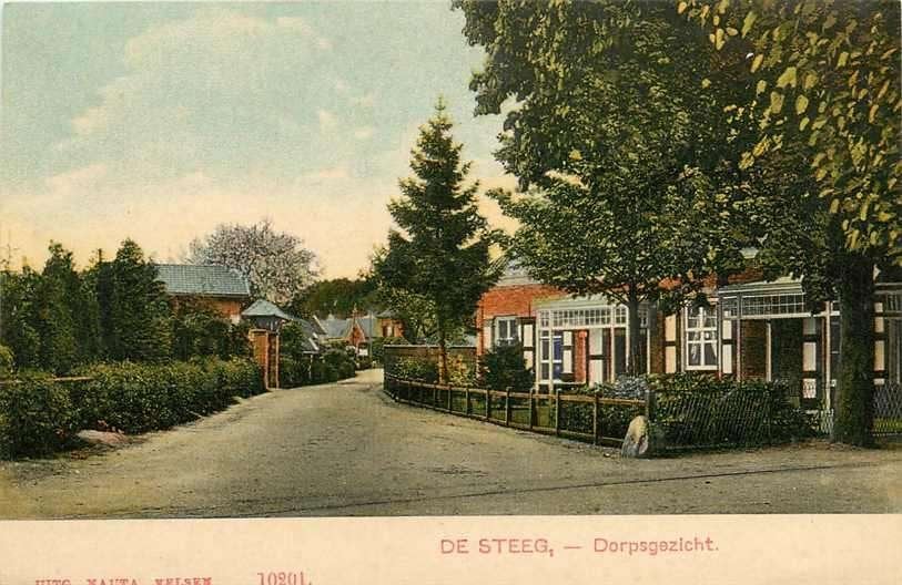 377-157-005 De Steeg Dorpsgezicht, Verzenden, Voor 1920, Gelderland