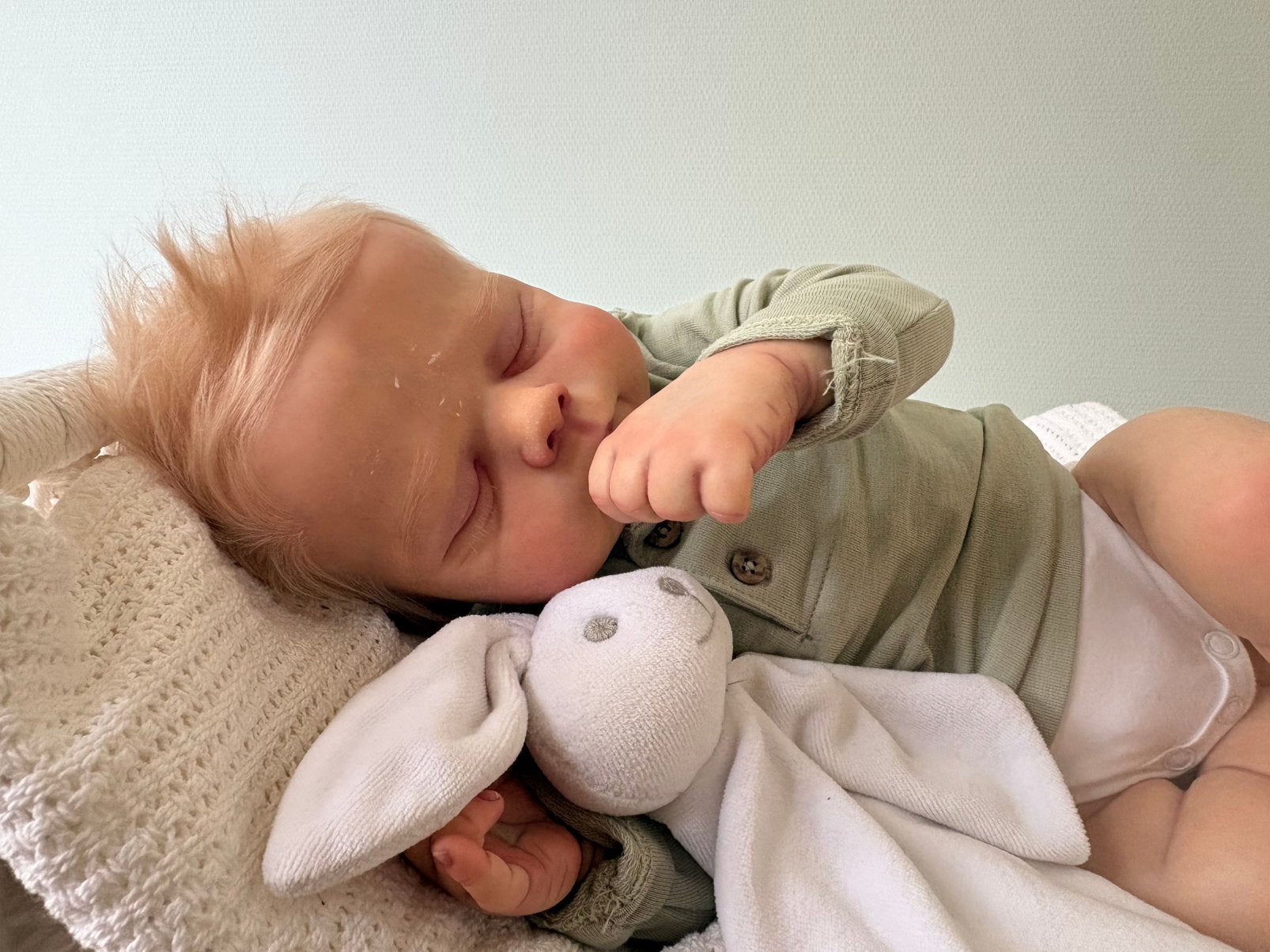 Zojuist geboren Eric by Joanna Kazmierczak met certificaat, Ophalen of Verzenden, Nieuw, Babypop, Levensecht of Reborn