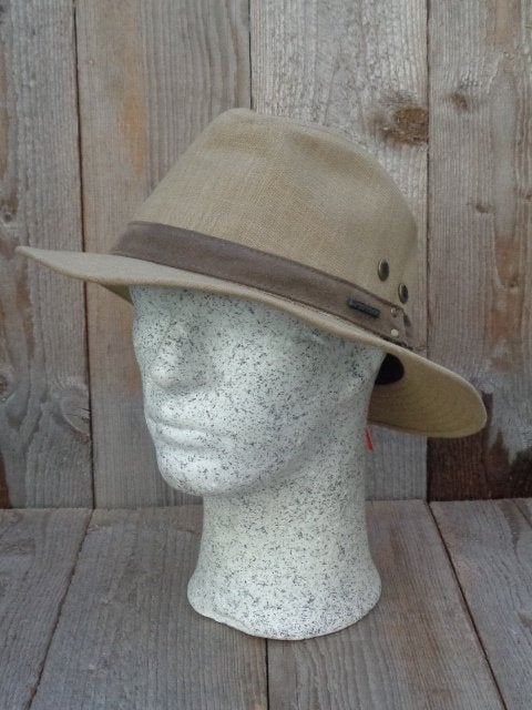 Hatland Headwear khaki hoed UPF50+ in maat XL, 60 cm (XL, 7½ inch) of meer, Haven 49, Hoed, Geasluis@planet.nl