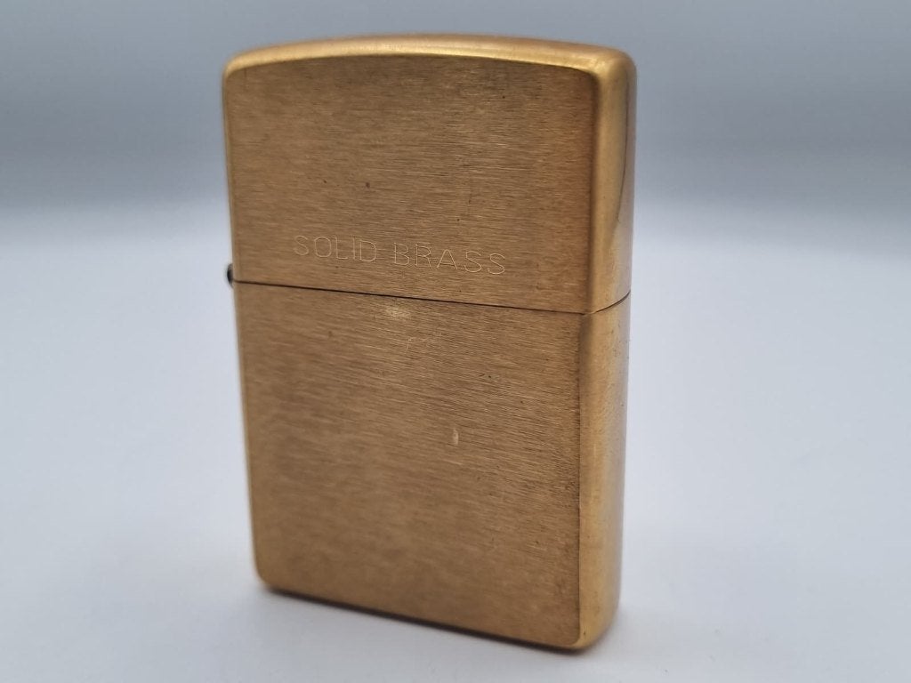 Zippo Solid Brass Vintage 1997 Aansteker, Verzenden, Zo goed als nieuw, Aansteker