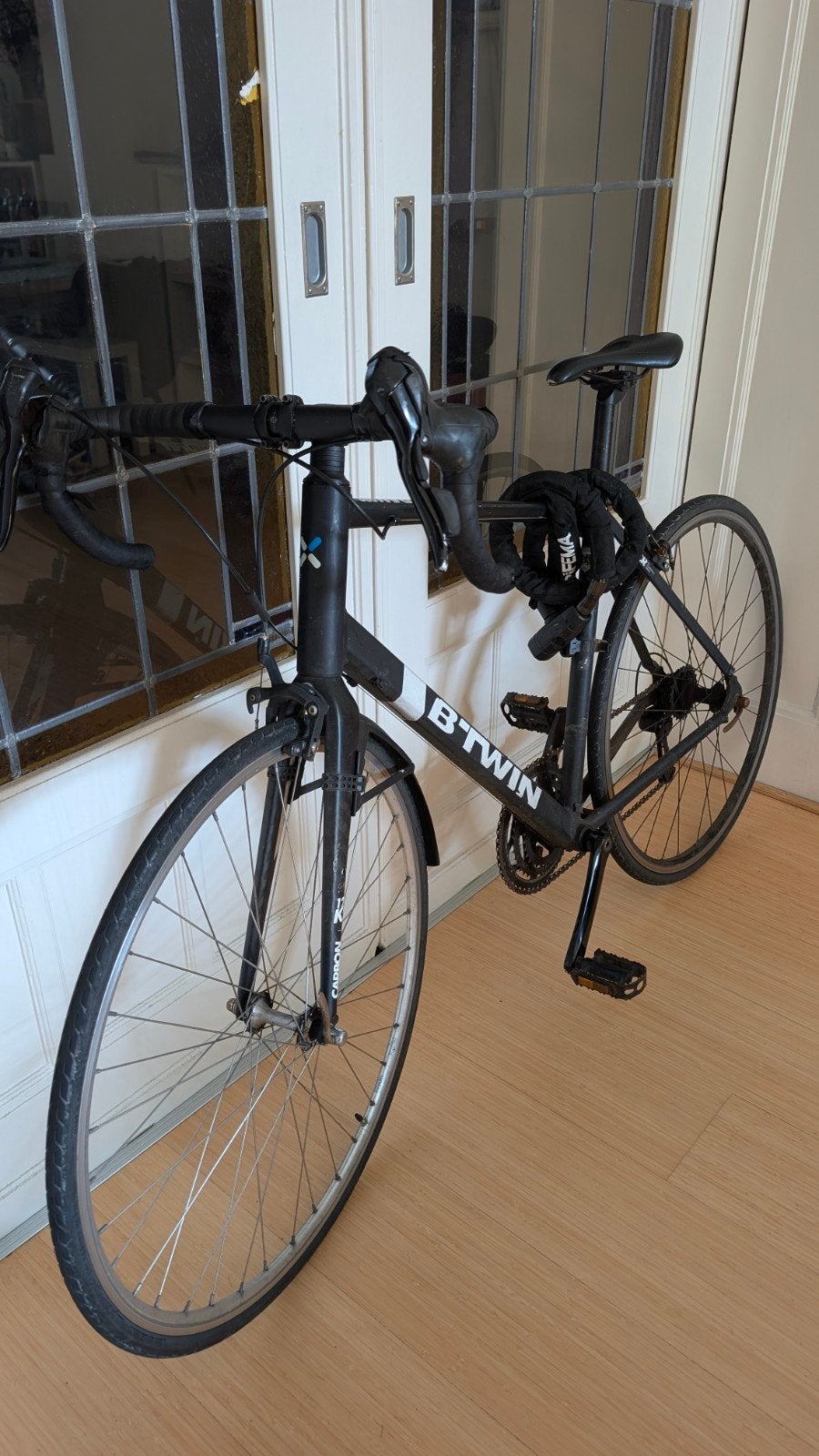 BTWIN Triban 500 racefiets met carbon voorvork, Fietsen en Brommers, Overige merken, Gebruikt, Aluminium, Ophalen of Verzenden
