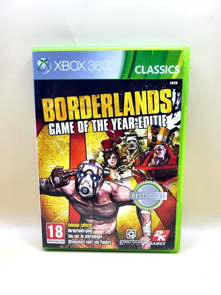 Borderlands Game Of The Year Edition Classics - Xbox 360, Vanaf 18 jaar, Shooter, Microsoft, Eén computer