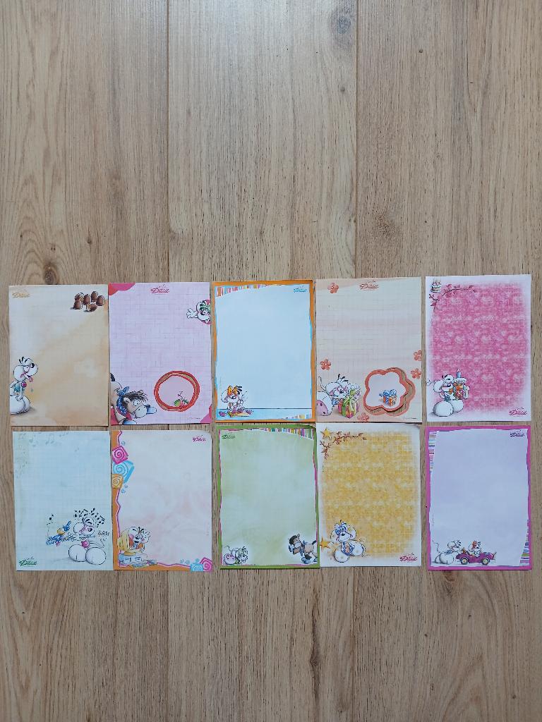 Diddl, 10x A6 blaadjes, Ophalen of Verzenden, Diddl, Nieuw, Papier, Kaart of Schrift