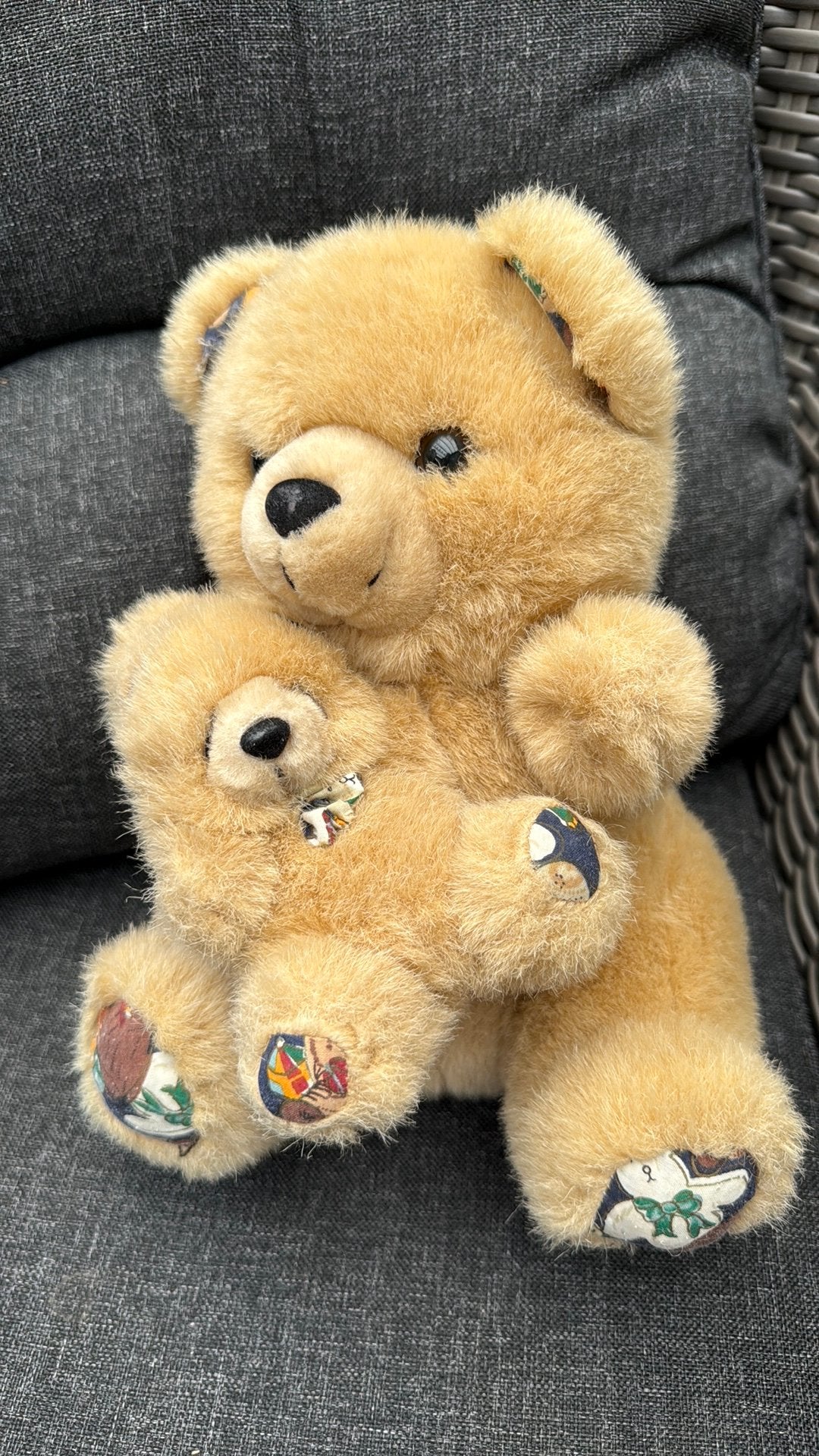 Prachtige Vintage Teddybeerset– Frie-play Collection, Verzamelen, Verzenden, Zo goed als nieuw, Stoffen beer, Overige merken