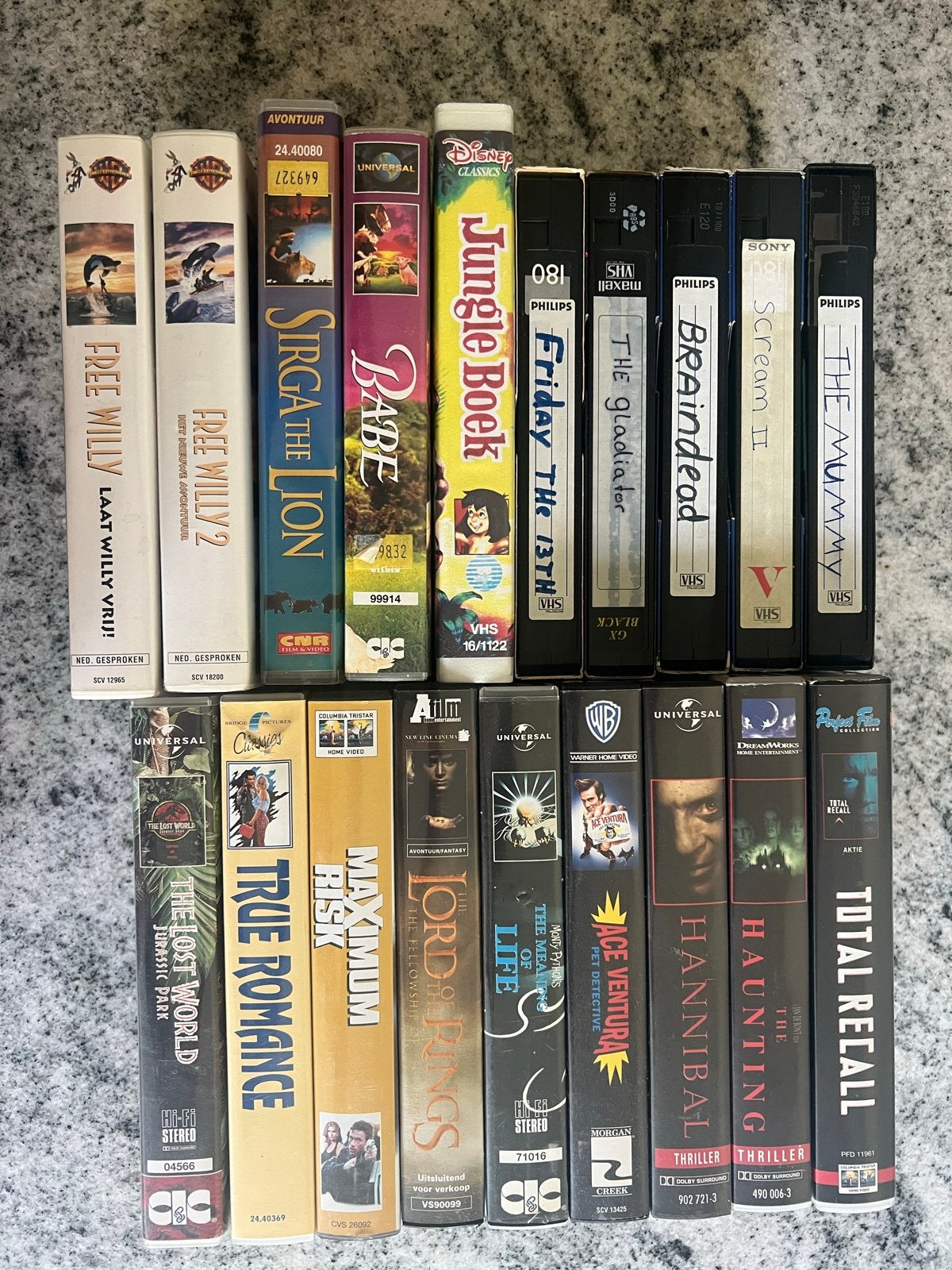 Grote collectie VHS-films: Actie, Avontuur, Horror en meer!, Cd's en Dvd's, Ophalen, Vanaf 16 jaar, Overige genres, VHS