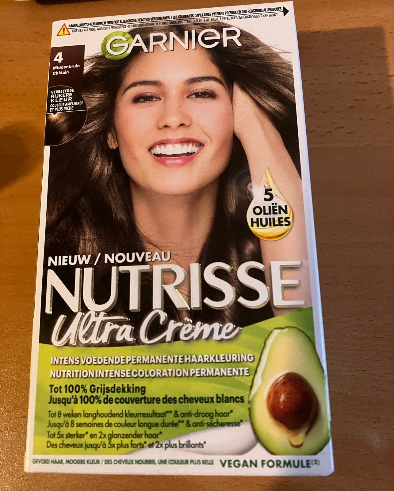 Garnier Nutrisse Ultra Creme 4 Middenbruin Permanente Haarkl, Ophalen, Nieuw, Overige typen