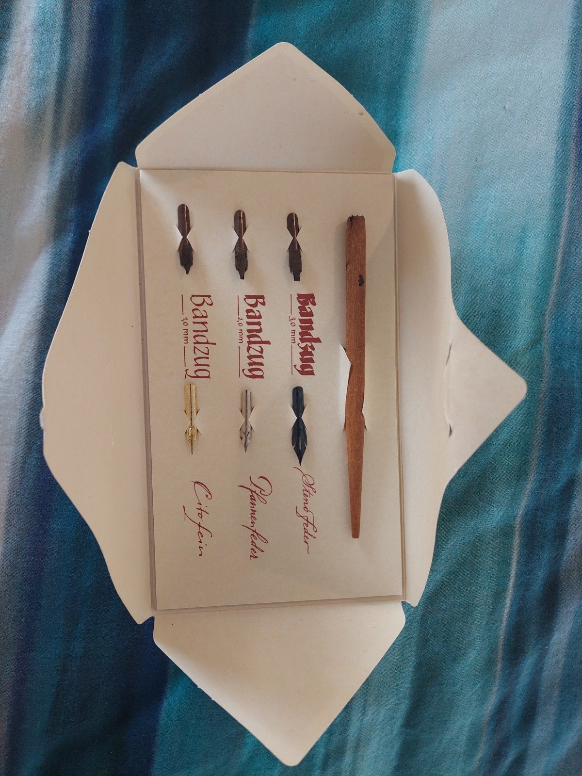 Brause Calligrafie Set - Diverse Penpunten, Gebruikt, Overige merken, Knutselset, Metaal
