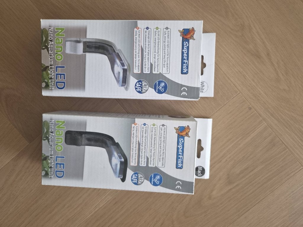 Nano led Aquariumlamp (2 stuks), Verzenden, Gebruikt, Verlichting of Verwarming, Superfish