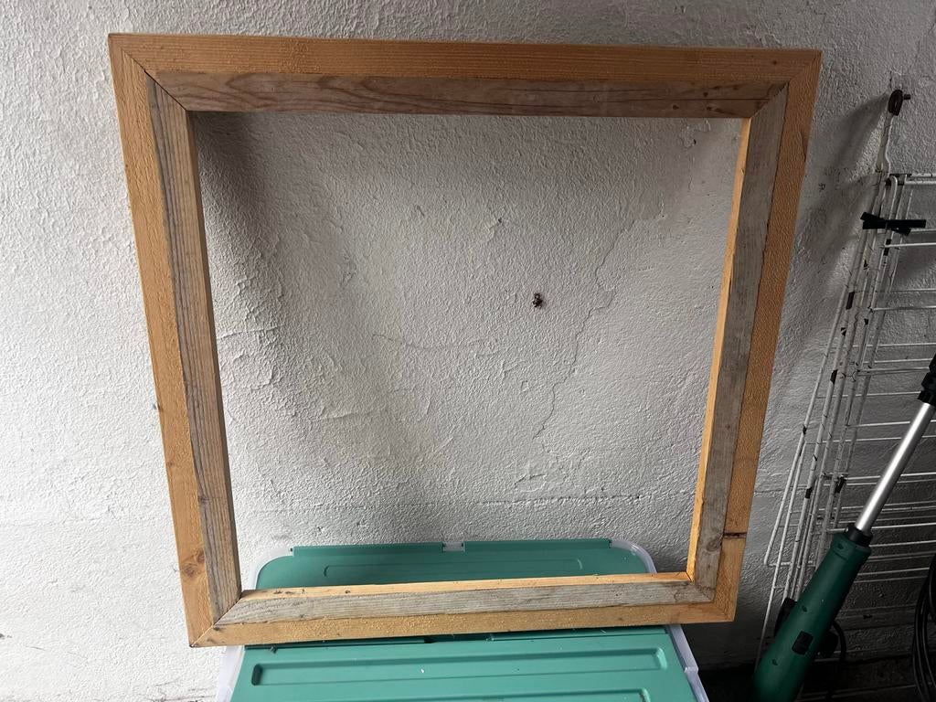 Mooie zware houten baklijst 60x60, Huis en Inrichting, Woonaccessoires | Lijsten, Ophalen of Verzenden, Gebruikt, Hout, 50 tot 75 cm