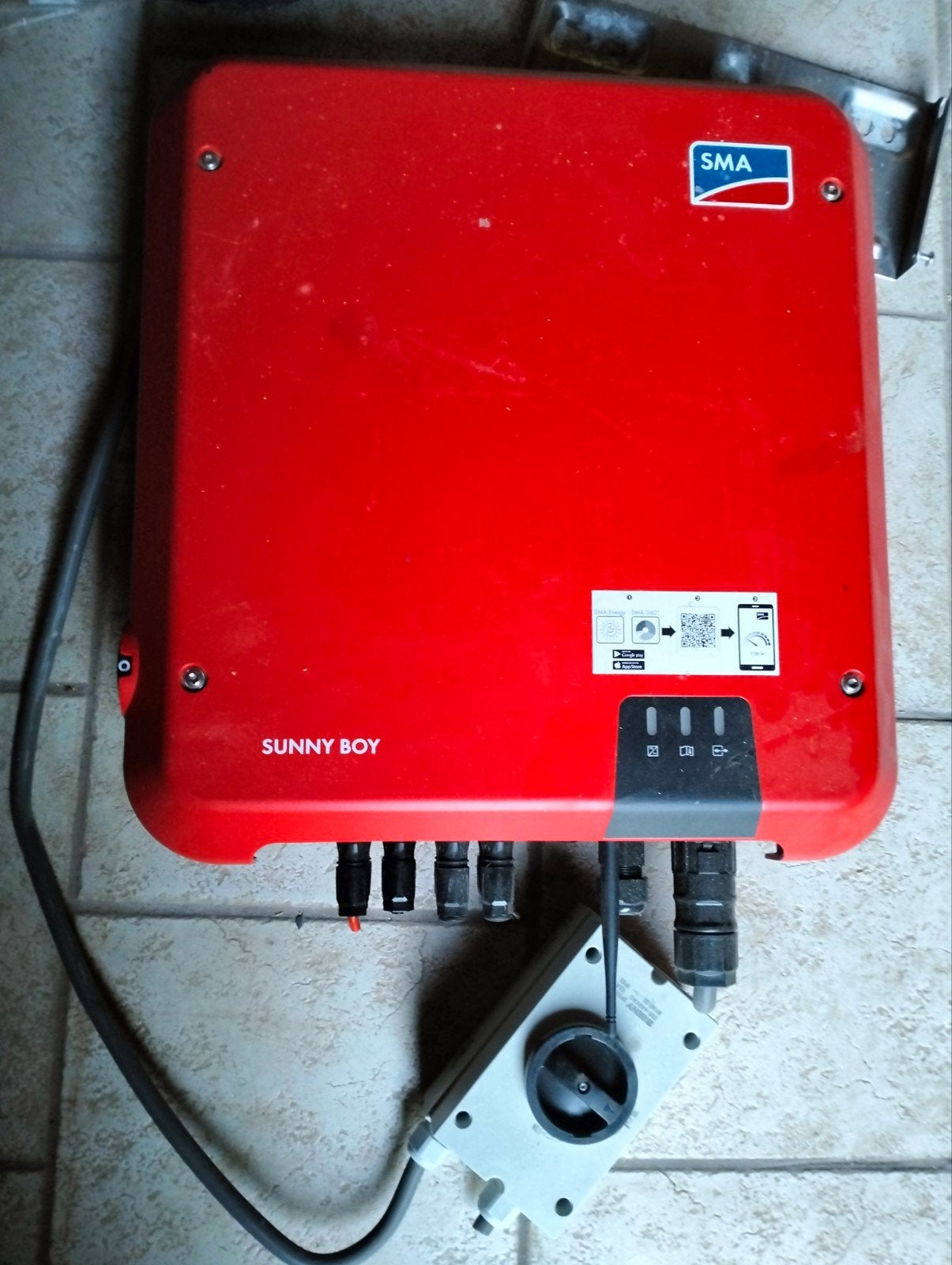 SMA omvormer Sunny Boy, Ophalen, Gebruikt