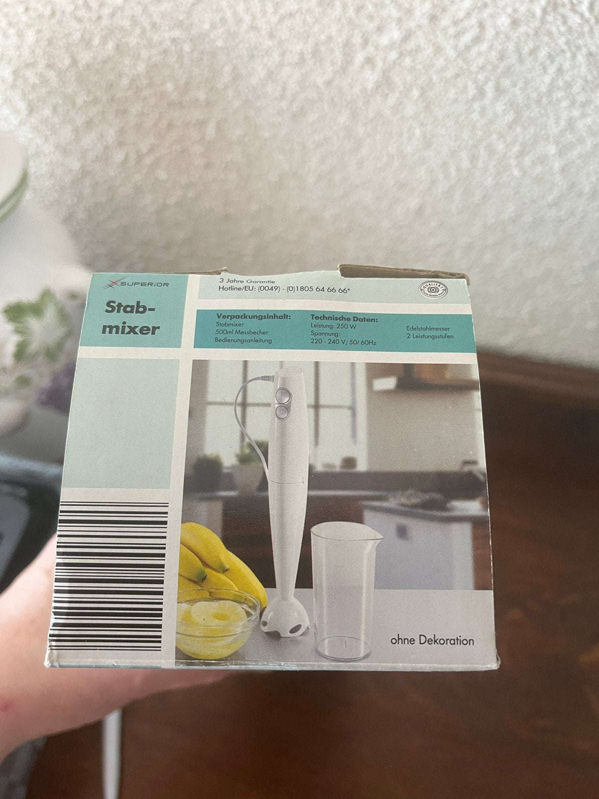 Staafmixer SUPER.OR Stabmixer - Nieuw in doos, Minder dan 1 liter, Ophalen of Verzenden, Nieuw, 2 snelheden