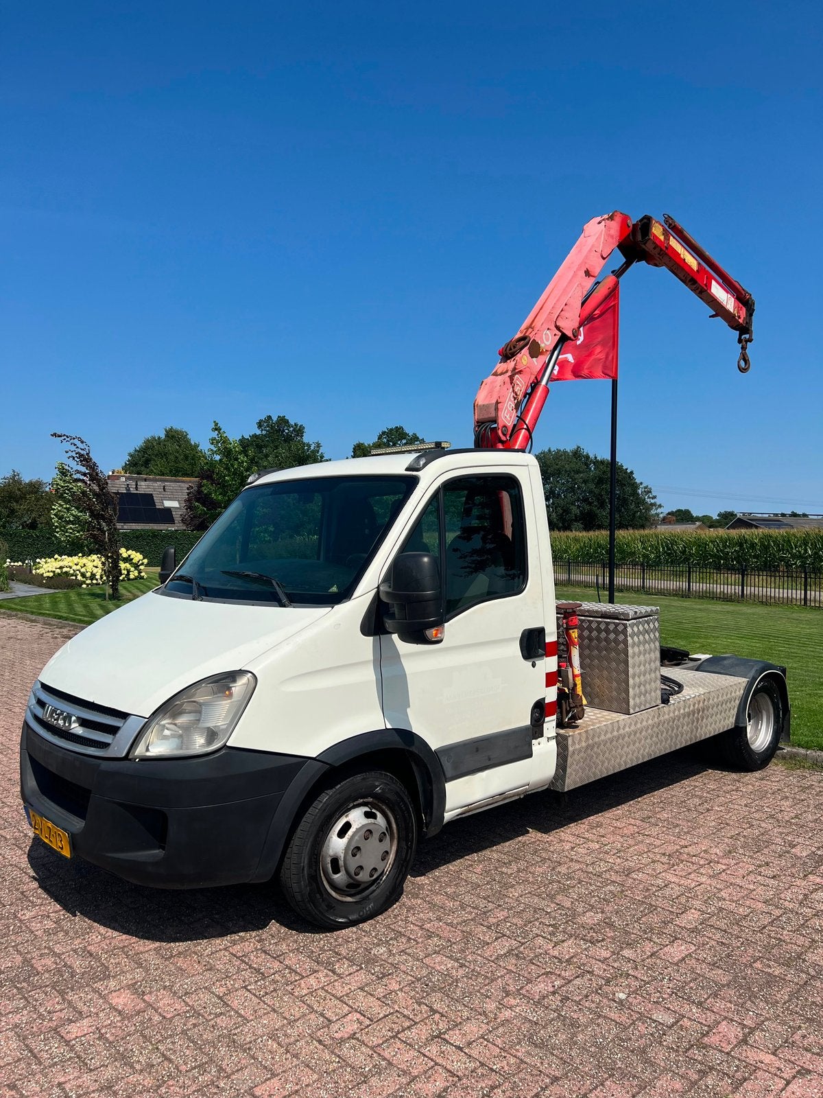 Iveco Daily 40C15 Trekker | met Fassi Kraan | APK 2027, Auto's, Bestelauto's, 145 pk, Achterwielaandrijving, 4 cilinders, Iveco