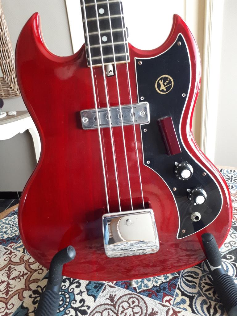 Vintage 60s SG Kay K-1B basgitaar, Muziek en Instrumenten, Snaarinstrumenten | Gitaren | Bas, Ophalen, Gebruikt