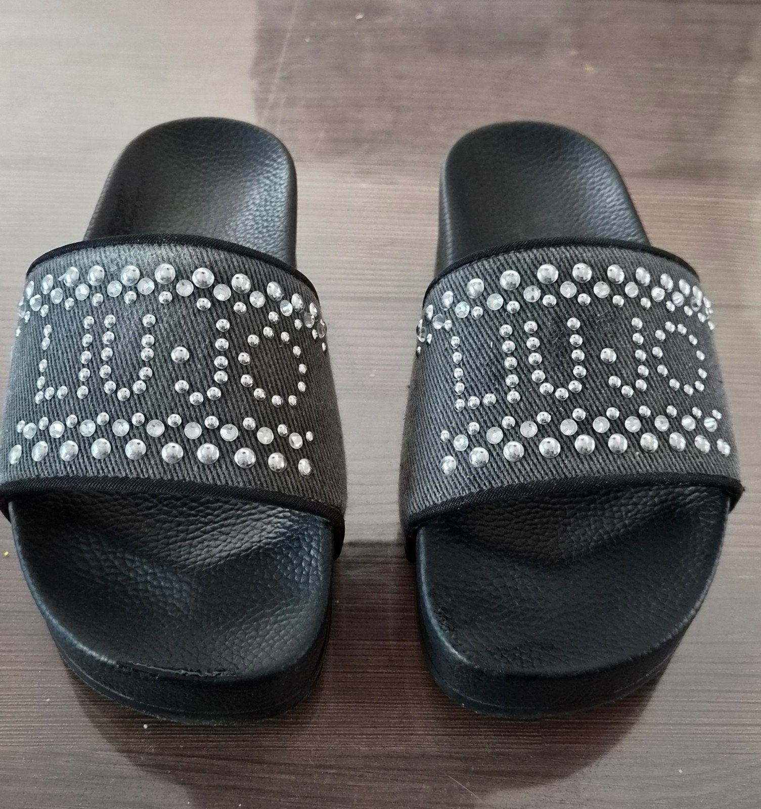 liu jo denim plateuslippers maat 36, Ophalen of Verzenden, Zo goed als nieuw, Blauw