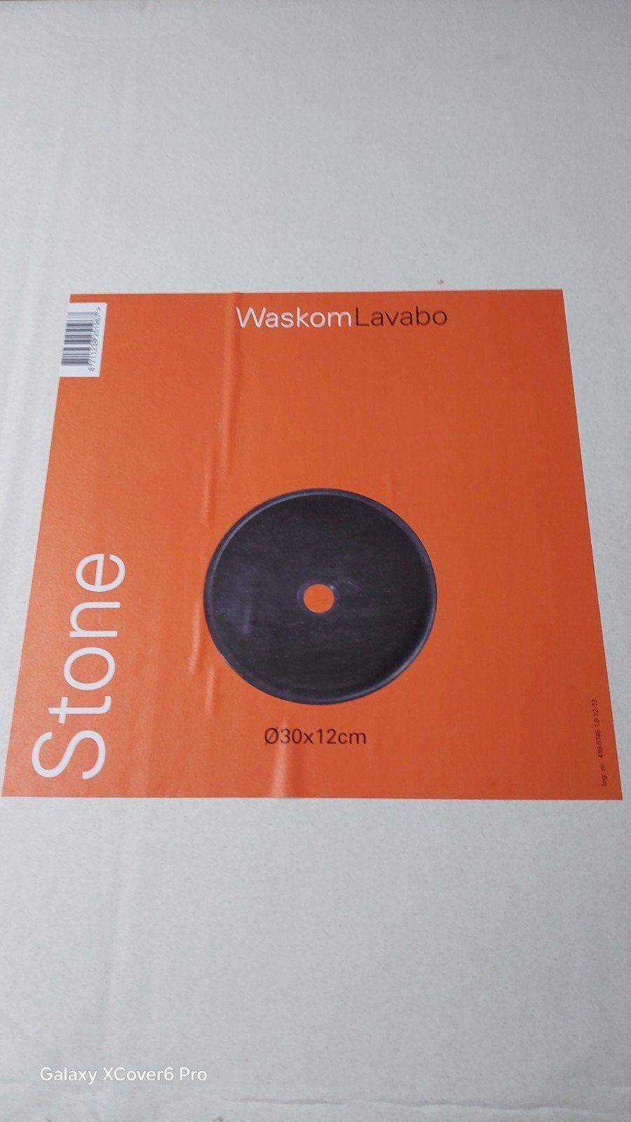 Nieuwe zwarte waskom lavabo Ø30x12cm, Ophalen of Verzenden, Nieuw