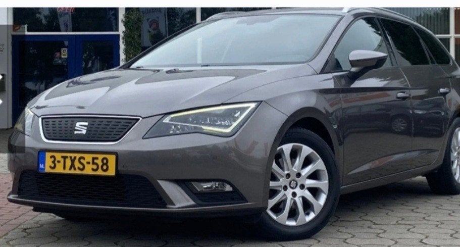 Seat Leon 1.6 TDI 110pk 2014 Grijs, Auto's, Seat, Euro 5, 4 cilinders, Leon, Origineel Nederlands