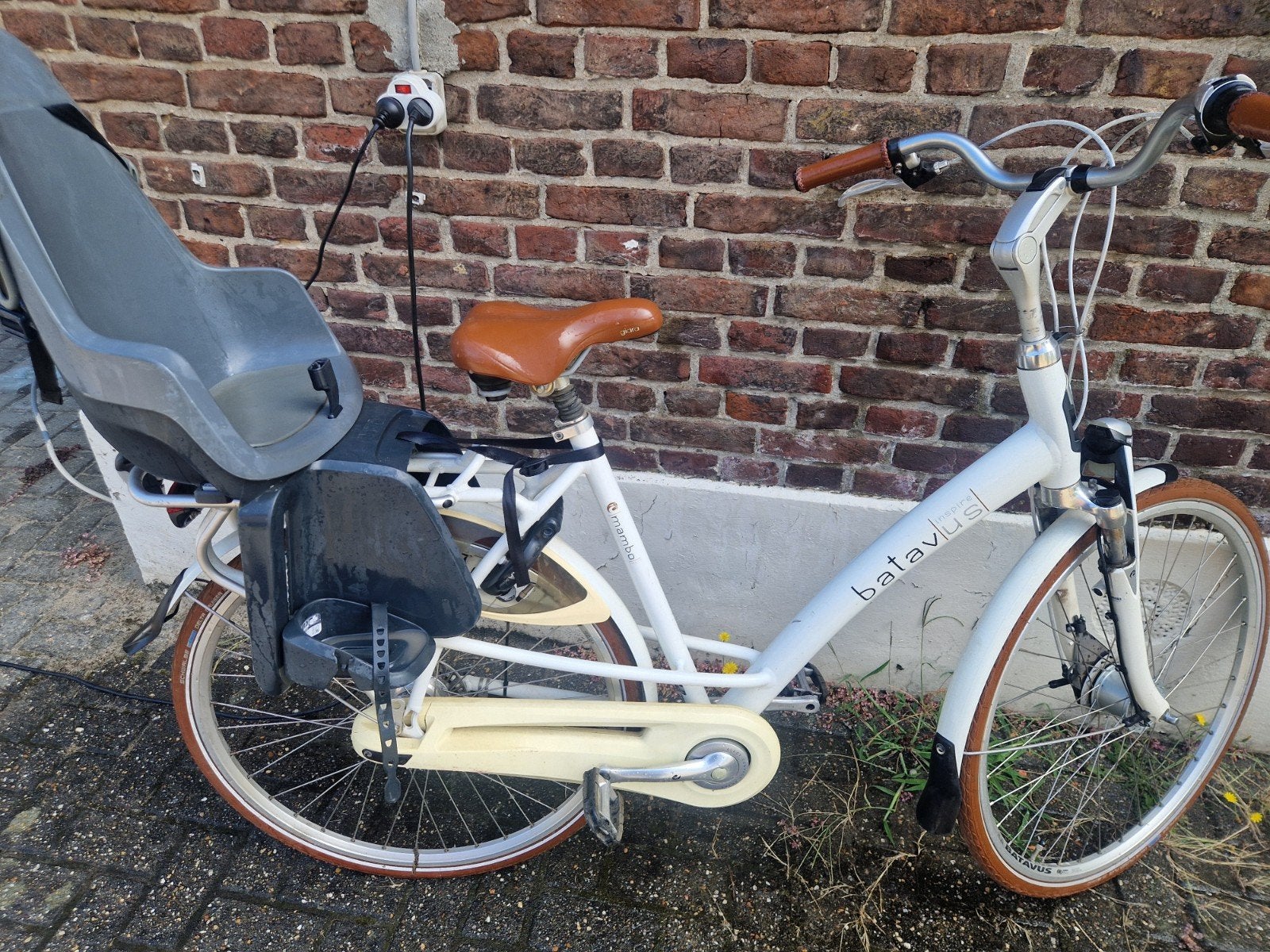 Batavus damesfiets met kinderzitje, Ophalen, Velgrem, Versnellingen, Batavus