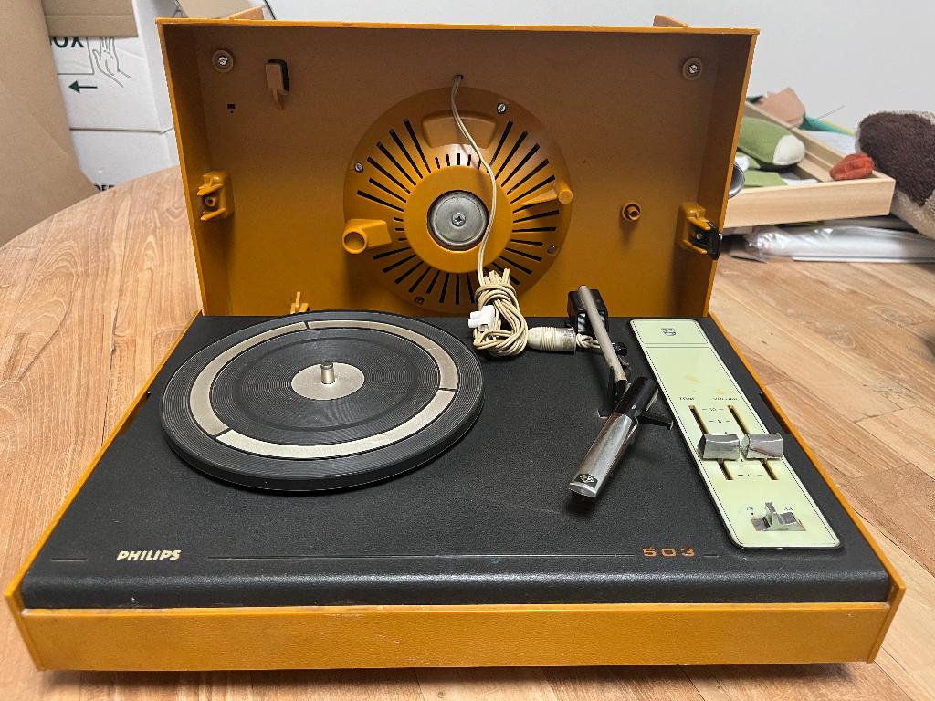 Vintage platenspeler - Philips, Ophalen, Gebruikt, Platenspeler, Philips