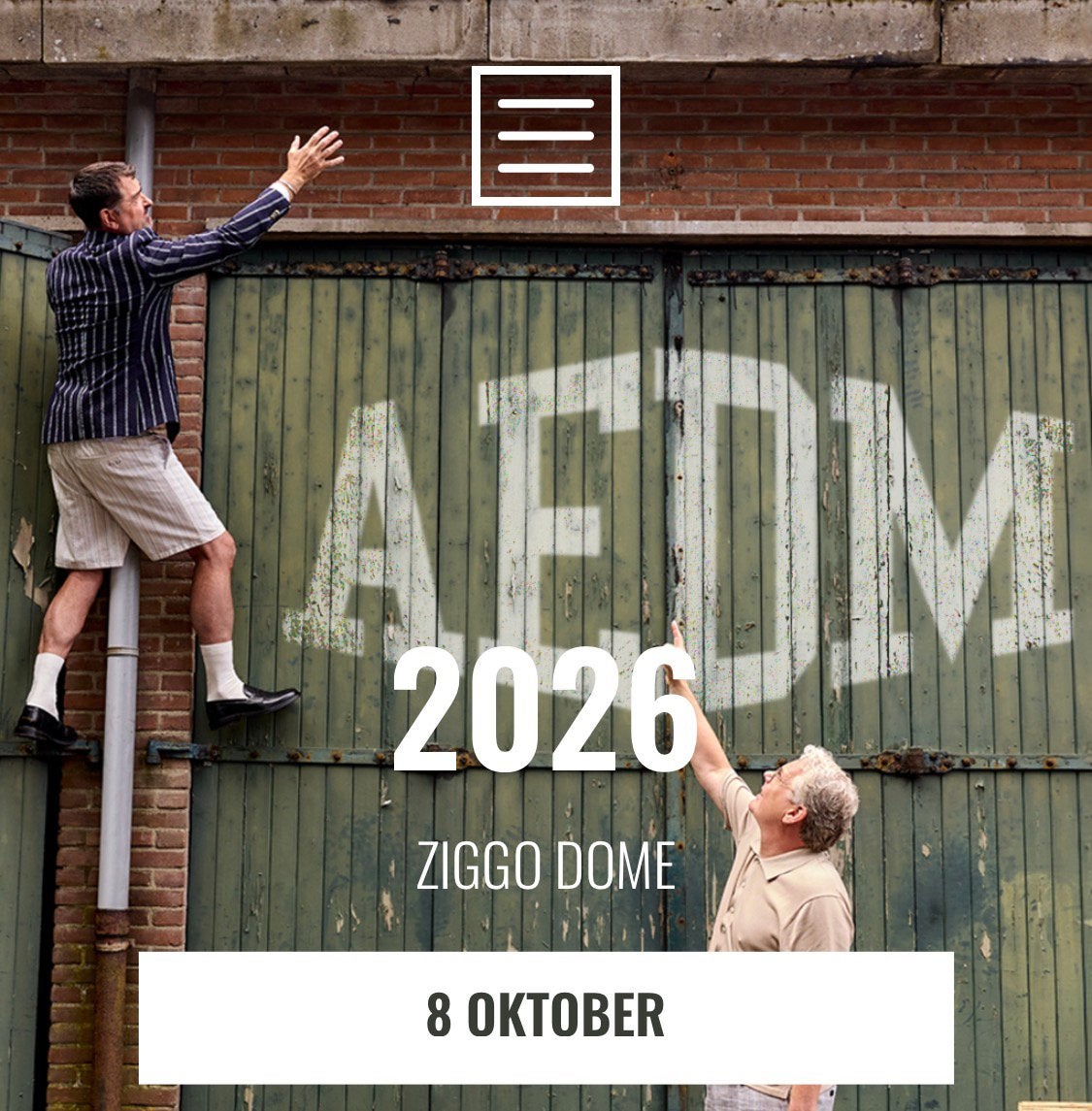 2xvooraan bij podium Acda en de Munnik (+ hotelovernachting), Twee personen, Oktober