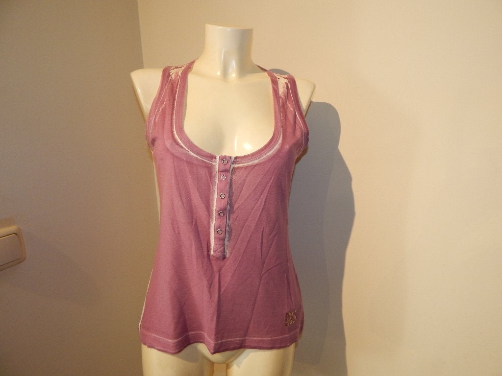 Dolce & Gabbana top aparte paars print merk swarovski It 48