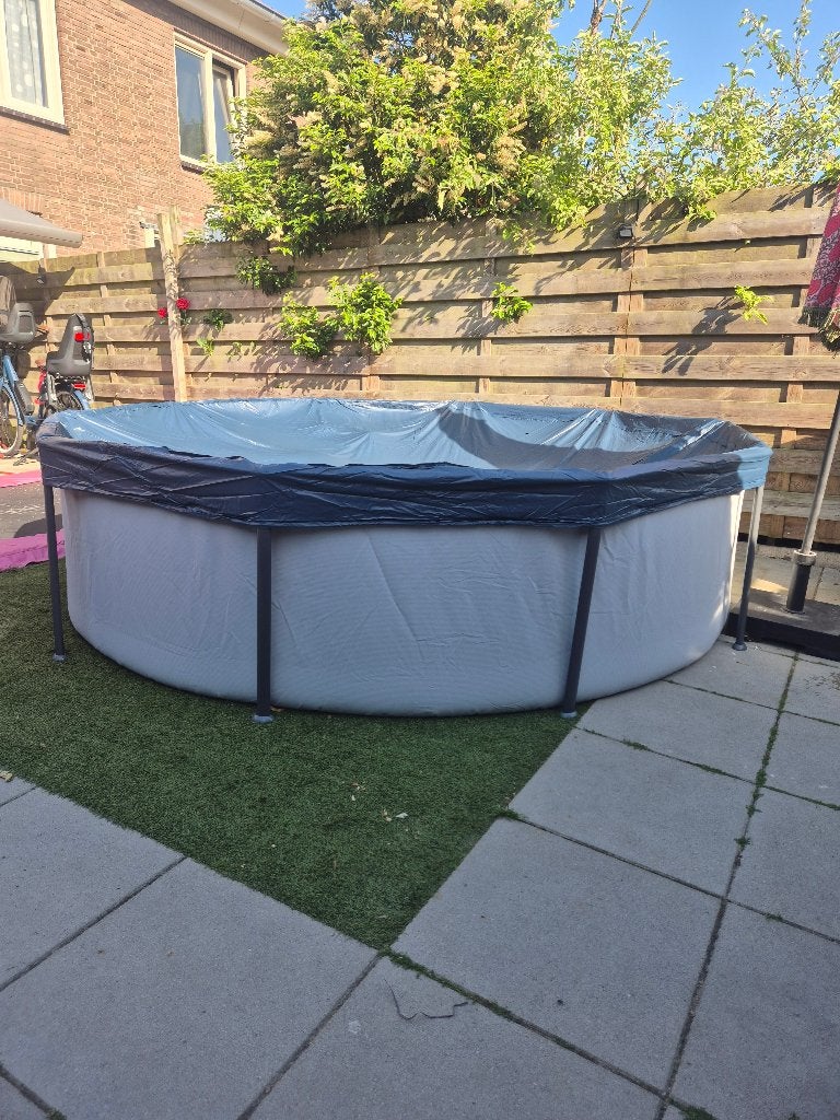 Zwembad bestway 305 cm inclusief pomp en afdekzeil, Tuin en Terras, Zwembaden, Ophalen, Minder dan 80 cm, Rond, 300 cm of meer