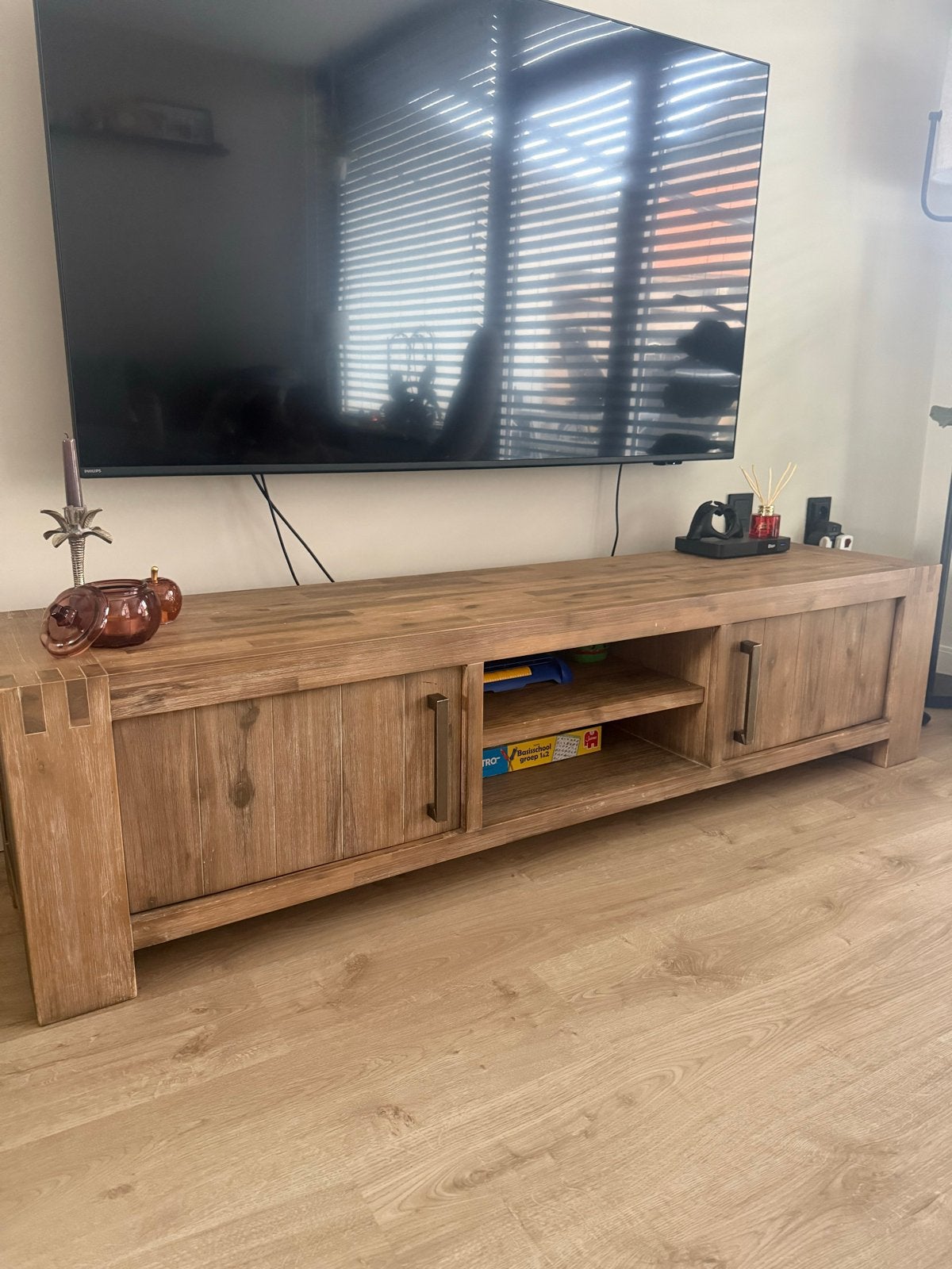 Meubelset woonkamer Kalix: TV-meubel, Eettafel & Boekenkast, Ophalen
