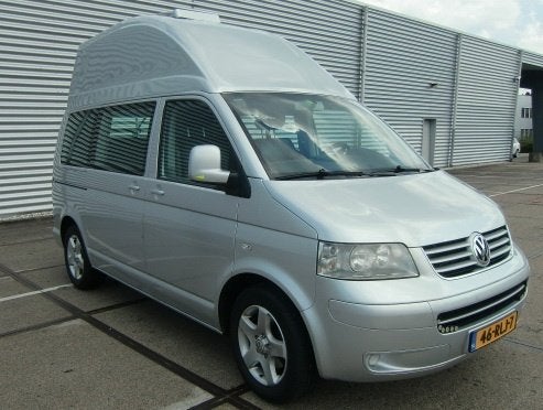 VW T5 camper met motor probleem, Chemisch toilet, Buscamper of Camperbus, Volkswagen, Tot en met 2