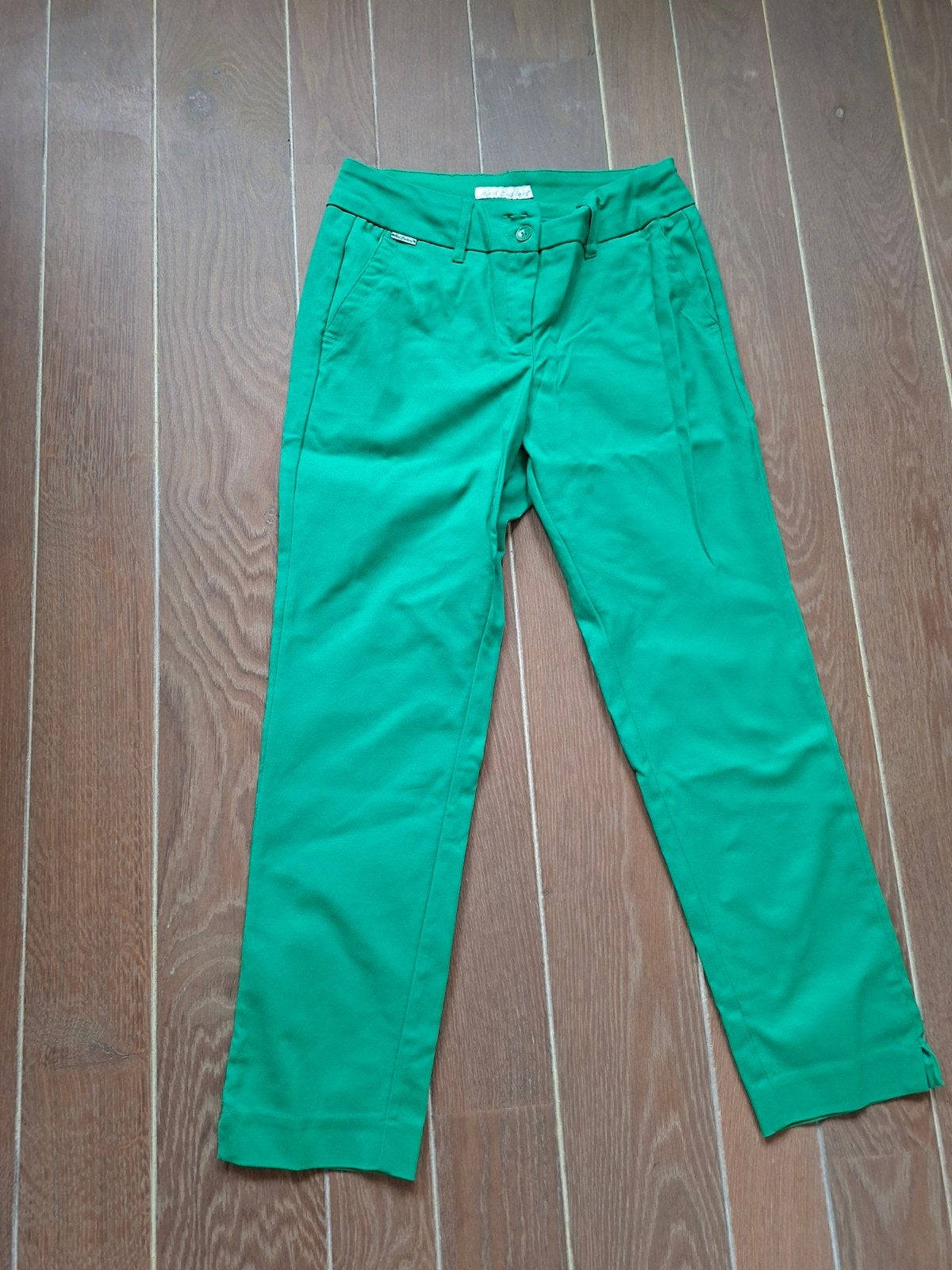 Groene chino red button maat 38/28, Maat 38/40 (M), Ophalen of Verzenden, Zo goed als nieuw, Lang