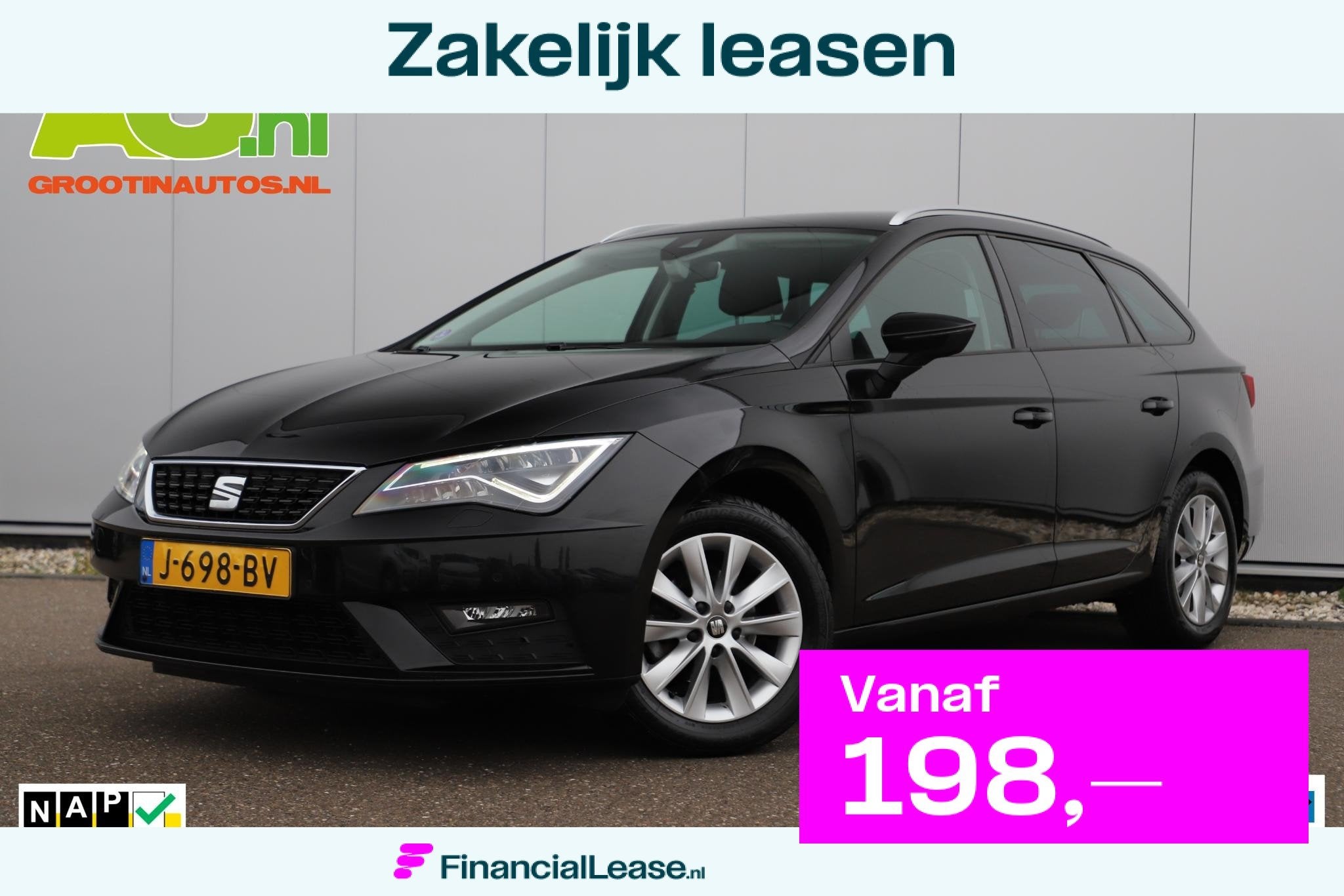 SEAT Leon ST 1.0 TSI Style Ultimate Edition Virtual Cockpit, Stof, Gebruikt, Euro 6, Automatische klimaatregeling